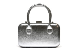 Moderna srebrna mini torba - T032566 srebrna