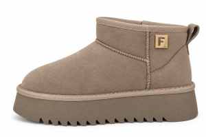 LH502632TAP - ŽENSKE UGG ČIZME SA TOPLOM KRZNENOM POSTAVOM I UKRASNIM DETALJEM