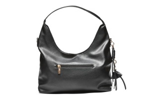 T012657BLK - Elegantna crna torba za rame sa ukrasnim detaljima