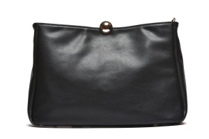 T012620BLK – Crna mala city torba sa dekorativnim metalnim detaljem