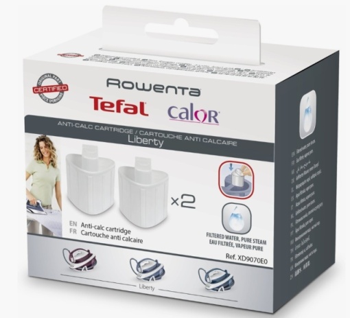 Set cartușe filtru anticalcar stații de calcat Rowenta, Tefal Original XD9070E0