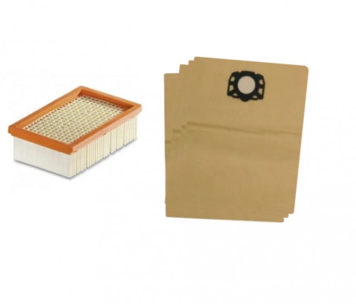 Set 5 saci si Filtru aspirator Karcher Echivalent 2.863-005.0 și 2.863-006.0