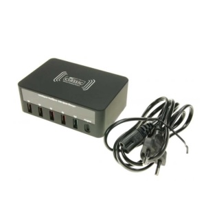 Incarcator Multiport-USB cu USB-A, USB-C PD, Quick Charge, Qi Charge - Img 2