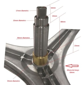Tripoda masina de spalat Bosch Echivalent 00684101 - Img 2