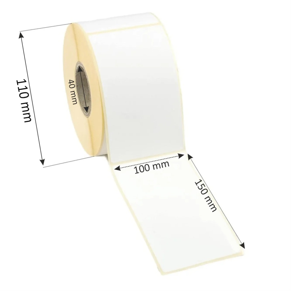 300 buc Eticheta alba AWB 100 x 150 mm - imagine 3