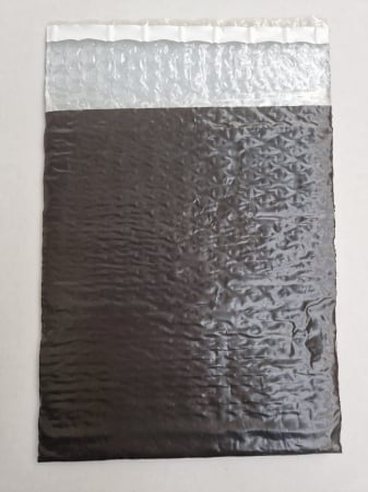 50 buc Pungi plic NEGRU ANTISOC cu bule PLASTIC - 320 x 400 + 50 (A4) mm cu banda adeziva permanenta - imagine 2