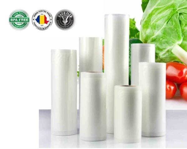 Set 2 Role pungi vidare gofrate 250mm x 5,0m ( 10m /set de 2 role ) - imagine 5