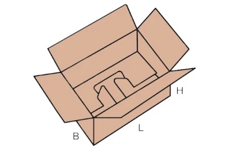 25 buc Cutie carton NATUR 225 x 150 x 100 mm
