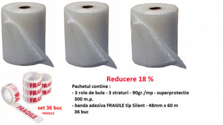 Pachet FRAGILE contine 300 mp bule si 36 Fragile