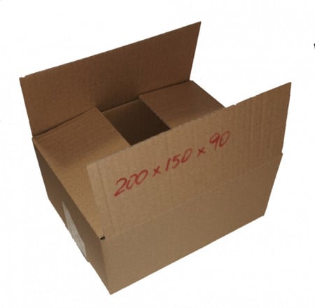 100 buc Cutie carton NATUR 200 x 150 x 90 mm