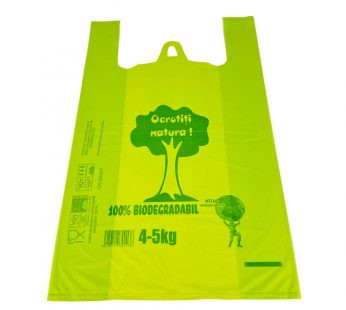 250 Pungi Biodegradabile 4-5 kg ( 50 pungi/ set x 5 set ) - verde deschis