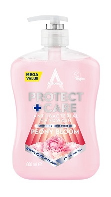 600ml Săpun lichid Antibacterian Protect & Care - Peony Bloom