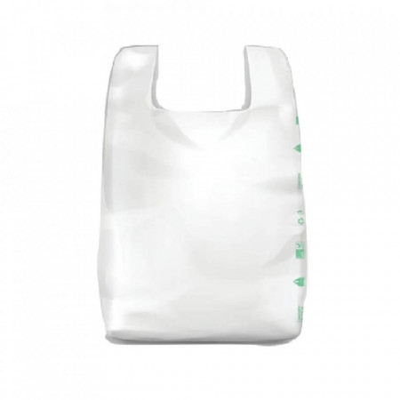 250 Pungi Biodegradabile 7-8 kg ( 50 pungi/ set x 5 set ) - alb mat