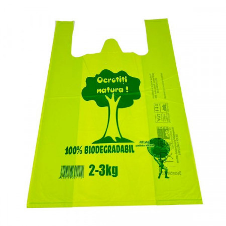 250 Pungi Biodegradabile 2-3 kg ( 50 pungi/ set x 5 set ) - verde deschis