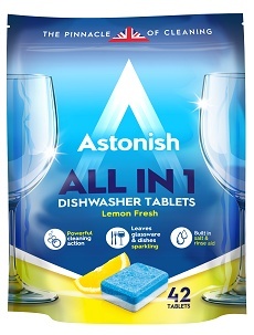 42 Tablete pentru mașină de spălat vase – All in 1 – Astonish