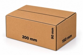 100 buc Cutie carton NATUR 200 x 150 x 90 mm