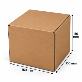 25 buc Cutie carton NATUR 150 x 150 x 150 mm
