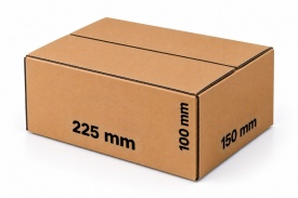 25 buc Cutie carton NATUR 225 x 150 x 100 mm