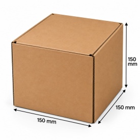 25 buc Cutie carton NATUR 150 x 150 x 150 mm