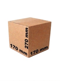 50 buc Cutie carton NATUR 170 x 170 x 270 mm