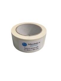 1 buc Banda mascare hartie Alba , Adeziv ECO-SOLVENT, 48mm x 40