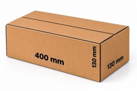100 buc Cutie carton NATUR 400 x 130 x 130 mm