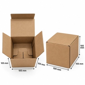 50 buc Cutie carton NATUR 105 x 105 x 105 mm
