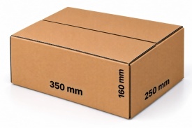Set 25 buc Cutie carton NATUR 350 x 250 x 160 mm
