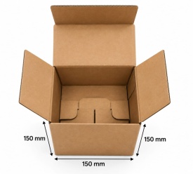 25 buc Cutie carton NATUR 150 x 150 x 150 mm