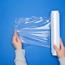 Folie Stretch manual Transparent - 2,0 kg brut / rola 500 mm , 23 my - 1 buc