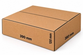 Set 89 cutii carton 390 x 380 x 120 mm