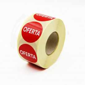 1000 buc Rola cu eticheta "OFERTA" diametru 40 mm, autoadezive, 1000 buc