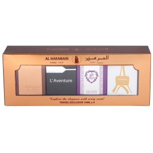 Al Haramain Travel Exclusive Unisex Perfume Set 4 x 10ml - Apa de Parfum