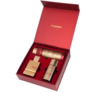 Set Cadou Al Haramain Amber Oud Ruby Edition - Extract de Parfum