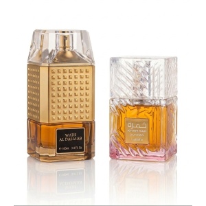 Lattafa Khamrah Dukhan 100ml + Wadi Al Dahaab 100ml - Apa de Parfum