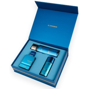 Set Cadou Al Haramain Amber Oud Aqua Dubai - Extract de Parfum