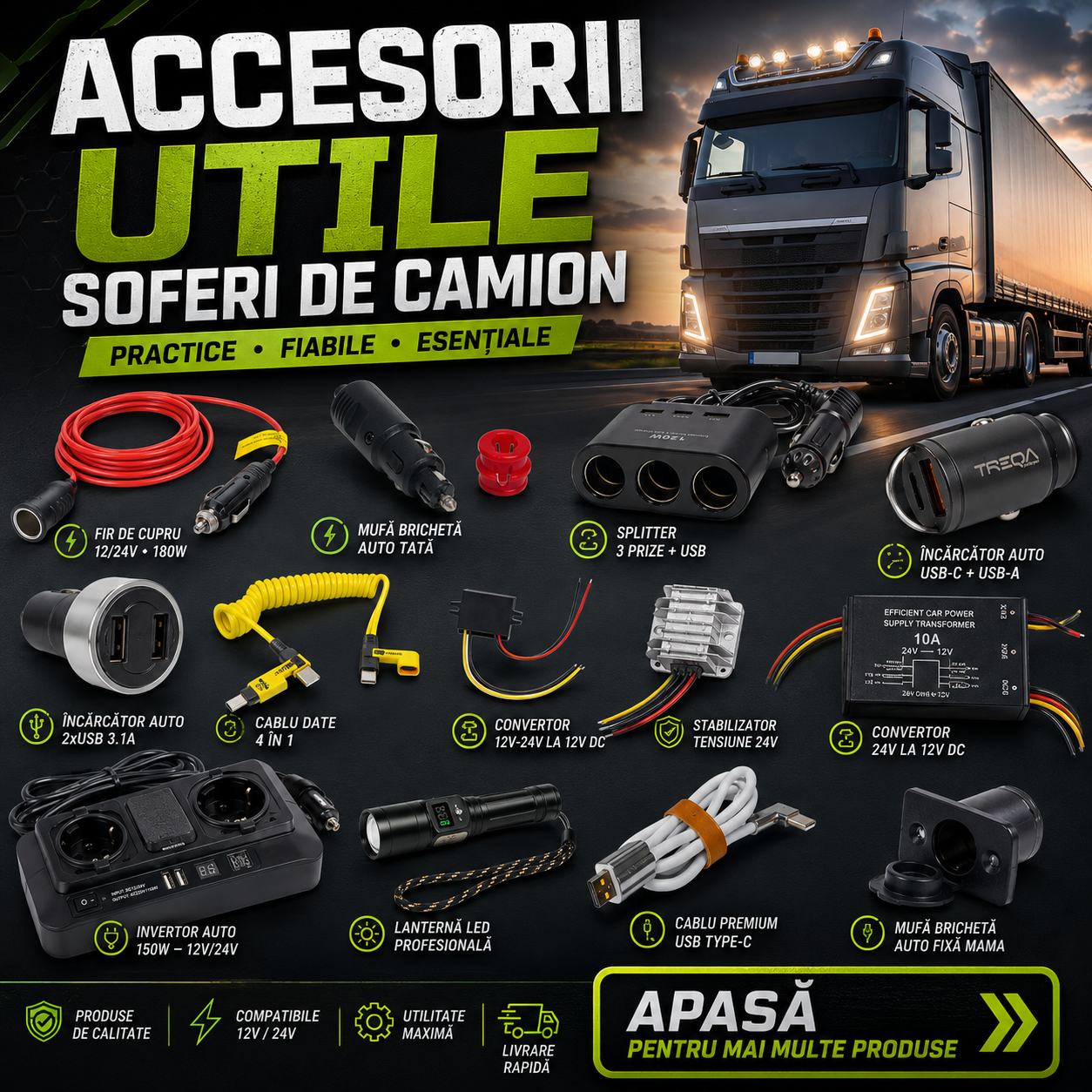 Accesorii Utile Soferi Camion