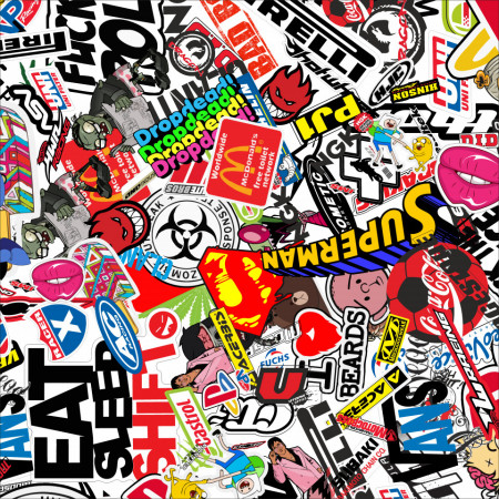 Autocolant Sticker Bomb pentru 2 portiere 65x15 cm - Img 3