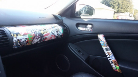 Autocolant Sticker Bomb pentru interiorul masini ( plansa Bord sau alte elemente ) 150x35 cm - Img 5