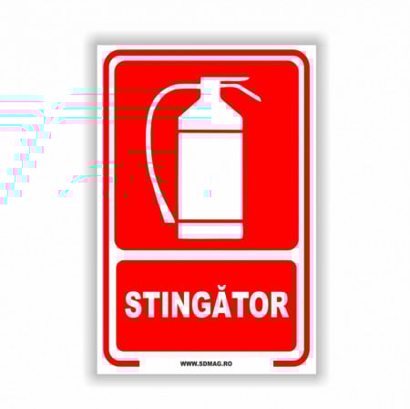 R229 Semn indicator, (stingator), Tabla Aluminiu, Autocolant sau PVC