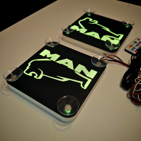 Set Embleme LED Interior MAN LEU – Modul Curcubeu, 15 Culori, 200 efecte dinamice, USB - Img 7