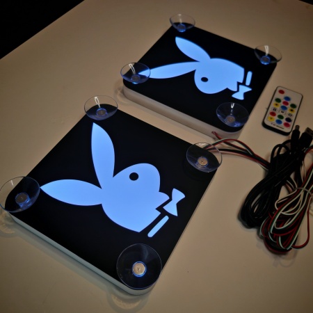 Set Embleme LED Interior PLAYBOY – Modul Curcubeu, 15 Culori, 200 efecte dinamice, USB - Img 6