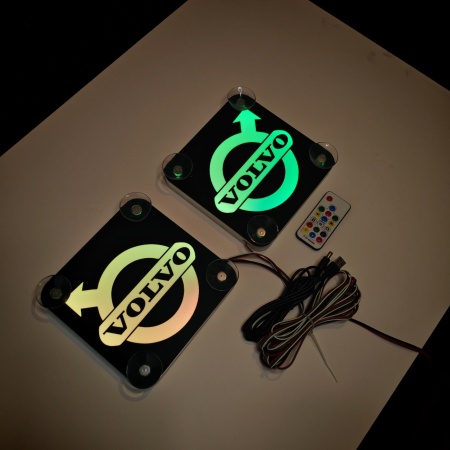 Set Embleme LED Interior VOLVO – Modul Curcubeu, 15 Culori, 200 efecte dinamice, USB - Img 10