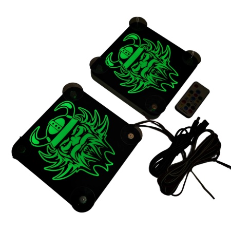 Set Embleme LED Interior VOLVO VIKING – Modul Curcubeu, 15 Culori, 200 efecte dinamice, USB - Img 2