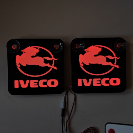 Set Embleme / PLACI LED Dinamice, interior, IVECO , 18x18 cm - Img 8
