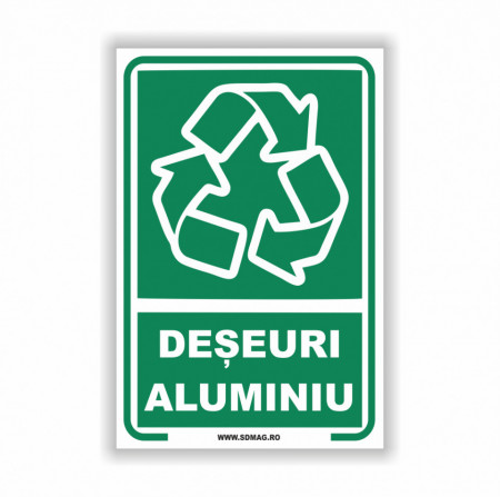 V263 Semn indicator, (deseuri aluminiu), Tabla Aluminiu, Autocolant sau PVC