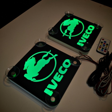 Set Embleme LED Interior IVECO – Modul Curcubeu, 15 Culori, 200 efecte dinamice, USB - Img 4