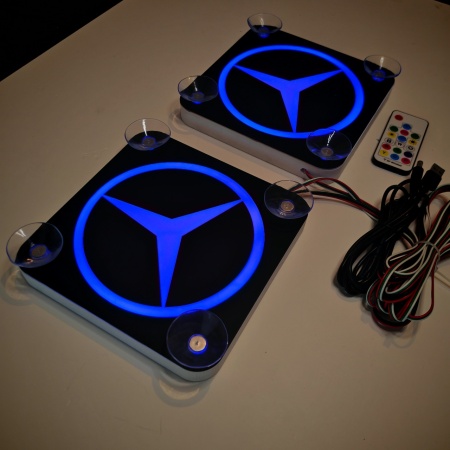 Set Embleme LED Interior MERCEDES 2 – Modul Curcubeu, 15 Culori, 200 efecte dinamice, USB - Img 3