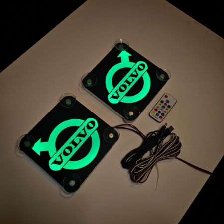 Set Embleme LED Interior VOLVO – Modul Curcubeu, 15 Culori, 200 efecte dinamice, USB - Img 7