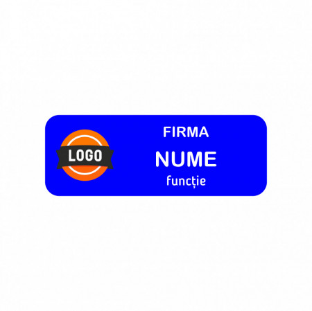 EC13 Ecuson Personalizat metalic 2.5x7cm cu sistem de prindere - Img 3